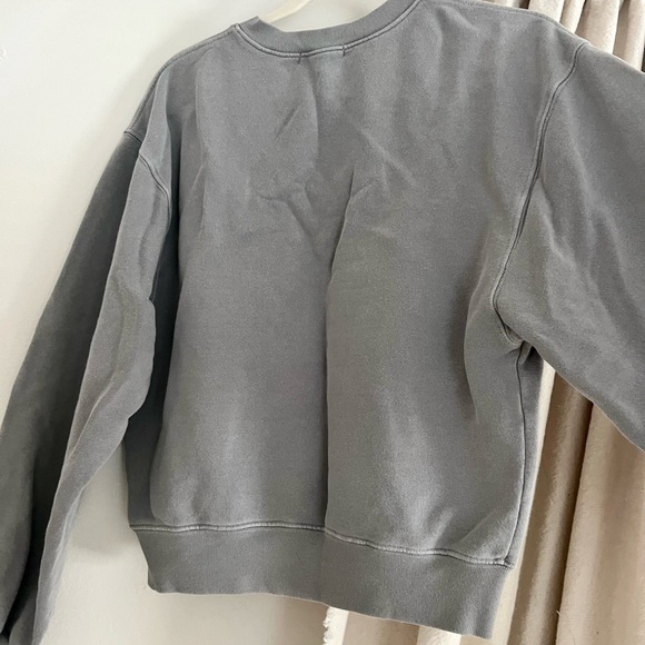 AGOLDE vneck balloon sleeve pullover sweatshirt - Picture 6 of 7